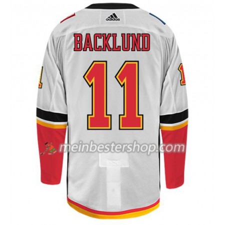 Calgary Flames MIKAEL BACKLUND 11 Adidas Weiß Trikot Authentic - Herren